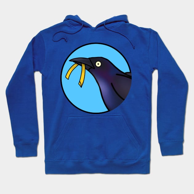 Grackle and Christmas (Large Print) Hoodie by Aeriskate